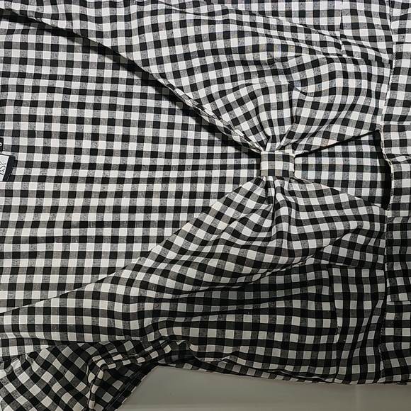 Black and White Gingham Maxi‎ Dress. Sz Small. BSL Peek a Boo In Front. - Picture 2 of 6